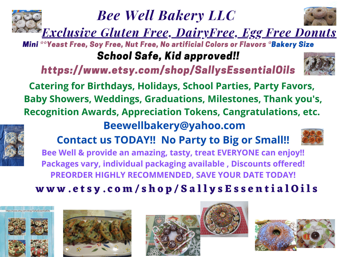 Mini Donut, Gluten Free, Dairy Free, Vegan, Egg Free, Vanilla, Chocolate, Powdered, Nut Free, School Safe, Low Calorie,Memorial Day, Low Fat
