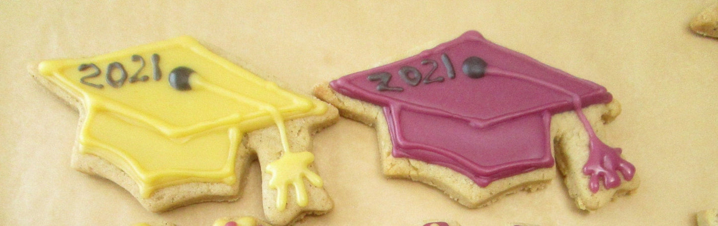 Graduation Cookies, Gluten Free, Dairy Free, Egg Free, Cap, Gown, Nut Free, Graduate Gift, Preschool, High School, College, Class of 2023