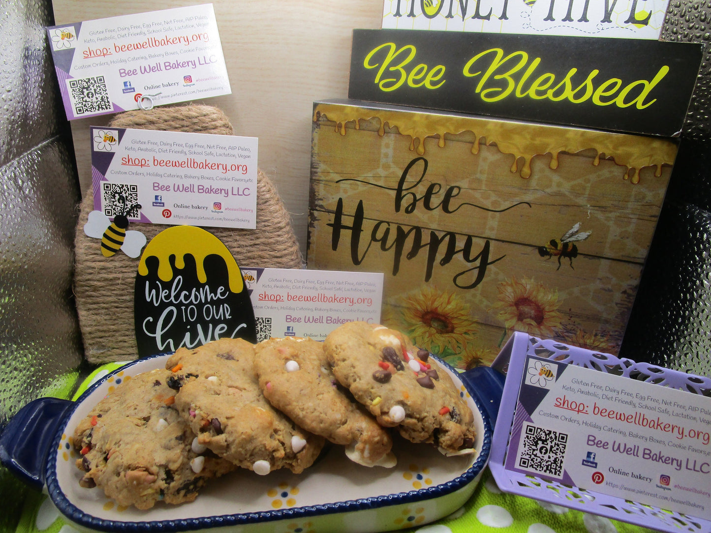 Kitchen Sink Cookies, Gluten Free, Dairy Free, Egg Free, Nut Free, Marshmallow, Chocolate Chips, Caramel, Organic Sprinkle, Fathers Day Gift