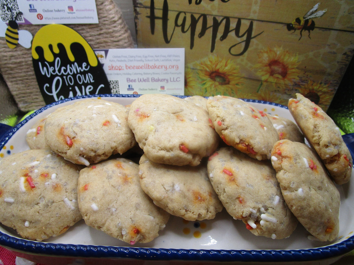 Sugar Cookies, Gluten Free, Dairy Free, Egg Free, Nut Free, Oat Free, Red White & Blue, Memorial Day, USA, July 4th, No Refined Sugar,