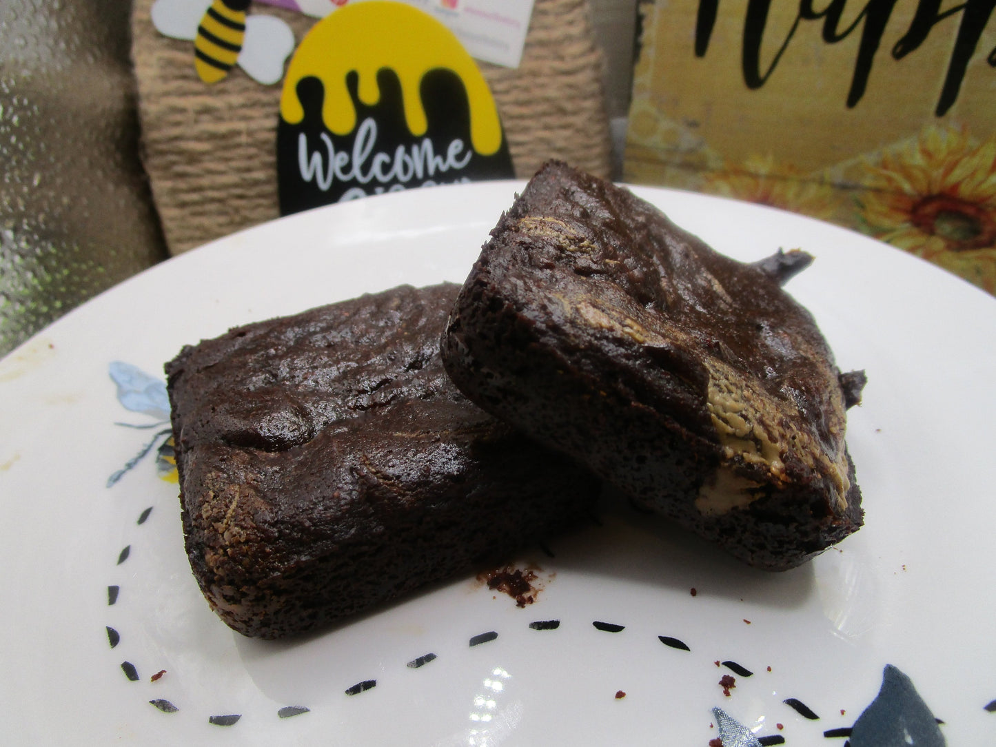 Brownie, Grain Free, Gluten Free, Low Glycemic, Vegan, Dairy Free, Egg Free, Peanut Free, Coconut Free, Agave, Sun Butter, Dark Chocolate