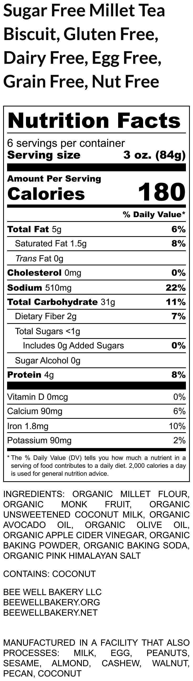 Paleo Biscuit, Millet, Gluten Free, Dairy Free, Egg free, LOW FODMAP, Vegan, Brunch, Sugar free, No Refined Sugar, Thanksgiving, Christmas