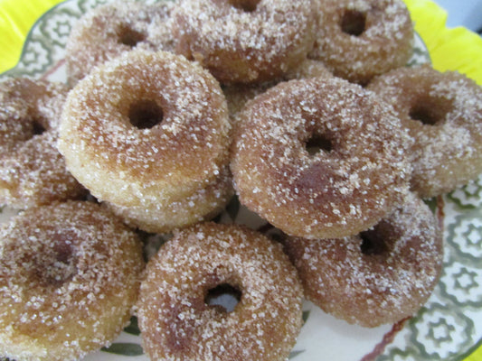 Gluten Free Mini Donuts, Cinnamon, French Toast, Dairy Free, No Refined Sugar, Egg Free, Vegan, Easter Day Brunch, Low fat, Nut Free Snack