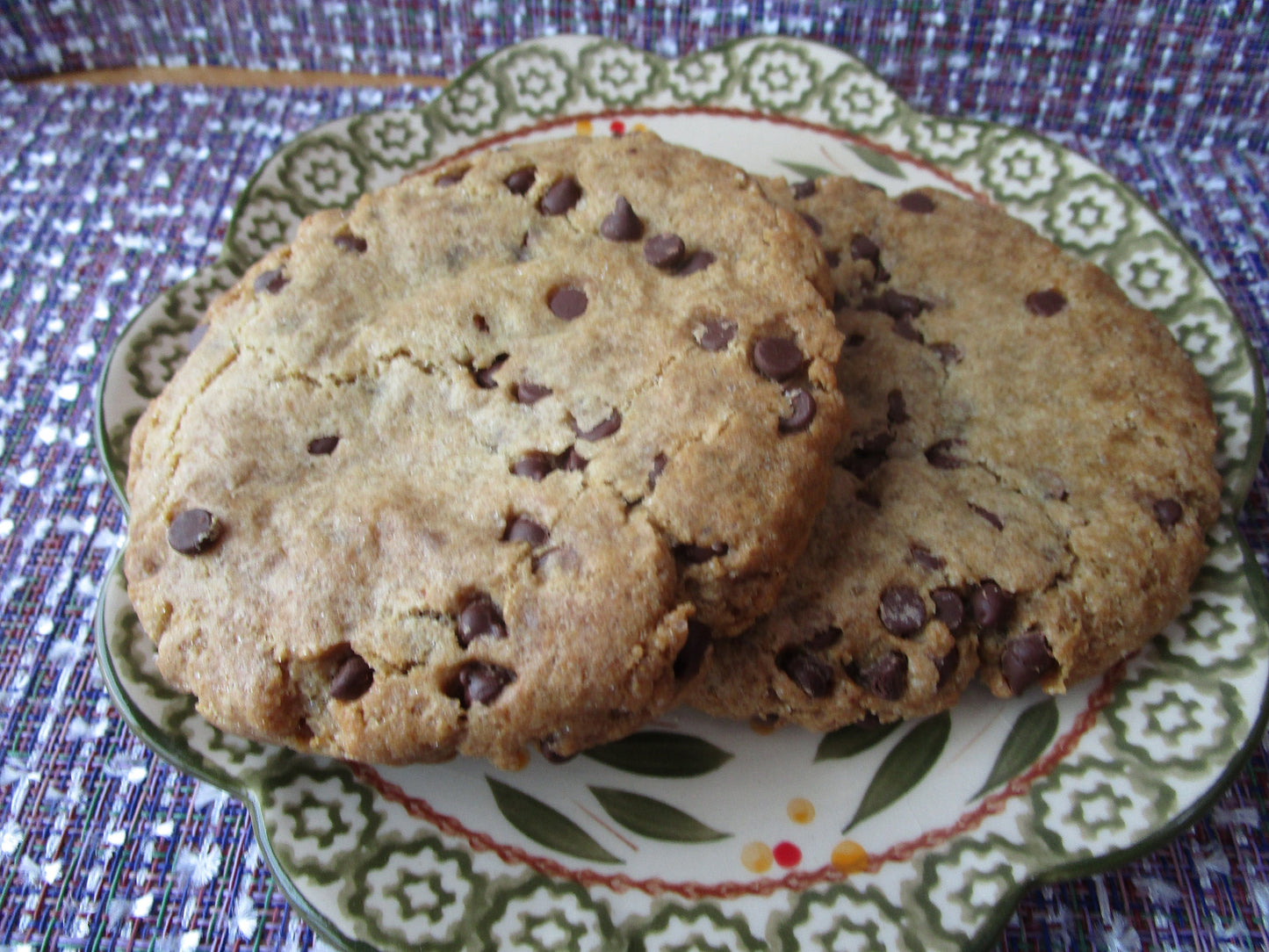 Gluten Free Chocolate Chip Cookie, Jumbo, Dairy Free, Vegan, Nut Free, Heart, Circle, Birthday, Allergy Friendly Valentine's Day Gifts