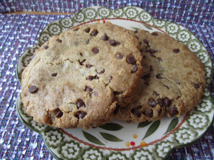 Gluten Free Chocolate Chip Cookie, Jumbo, Dairy Free, Vegan, Nut Free, Heart, Circle, Birthday, Allergy Friendly Valentine's Day Gifts