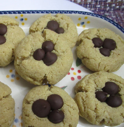 KETO Cookies, Peanut Butter Blossoms, Gluten Free, Egg Free, Dairy Free, Sugar Free, Vegan, Low Carb, Erythritol Free, dessert, graduation