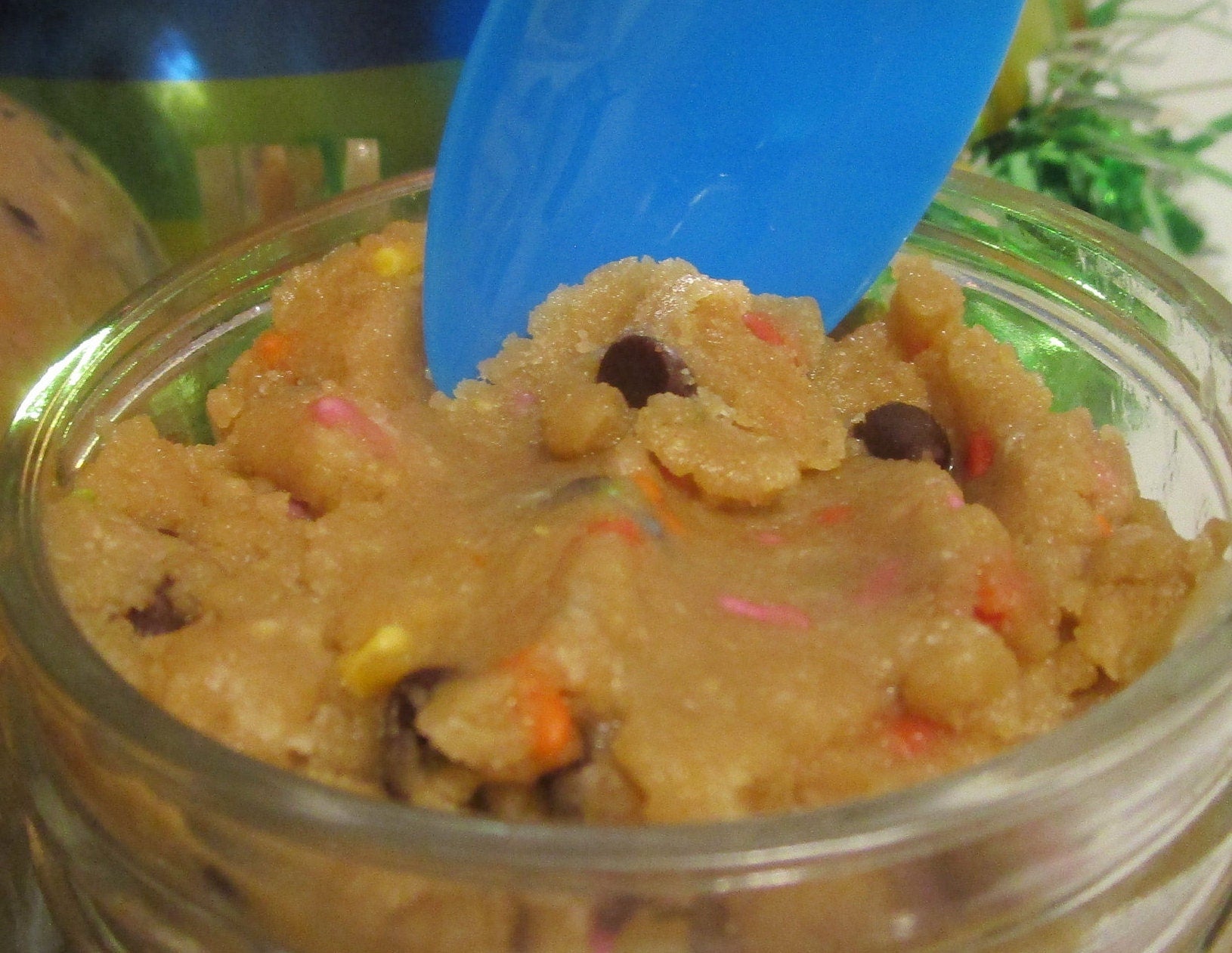 Edible Cookie Dough, Gluten Free, Dairy Free, Egg Free, Vegan, Funfetti, Chocolate Chip, Nut Free, Birthday, Graduation, No Refined Sugar,