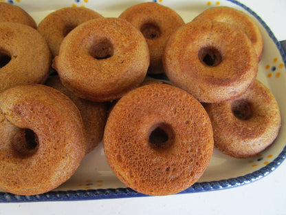 Gluten Free Mini Donuts, Coconut Sugar, Dairy Free, Vegan, Peanut Free, School safe, Baked treats, Birthday Gifts, Valentine's Day Dessert