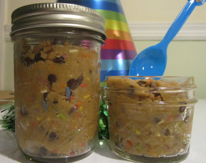 Edible Cookie Dough, Gluten Free, Dairy Free, Egg Free, Vegan, Funfetti, Chocolate Chip, Nut Free, Birthday, Graduation, No Refined Sugar,