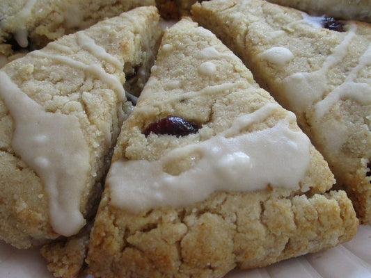 KETO Scones, Cranberry White Chocolate Chip, Grain Free, Gluten Free, Dairy Free, Egg Free, Vegan, Sugar Free, Low Carb, Christmas Desserts