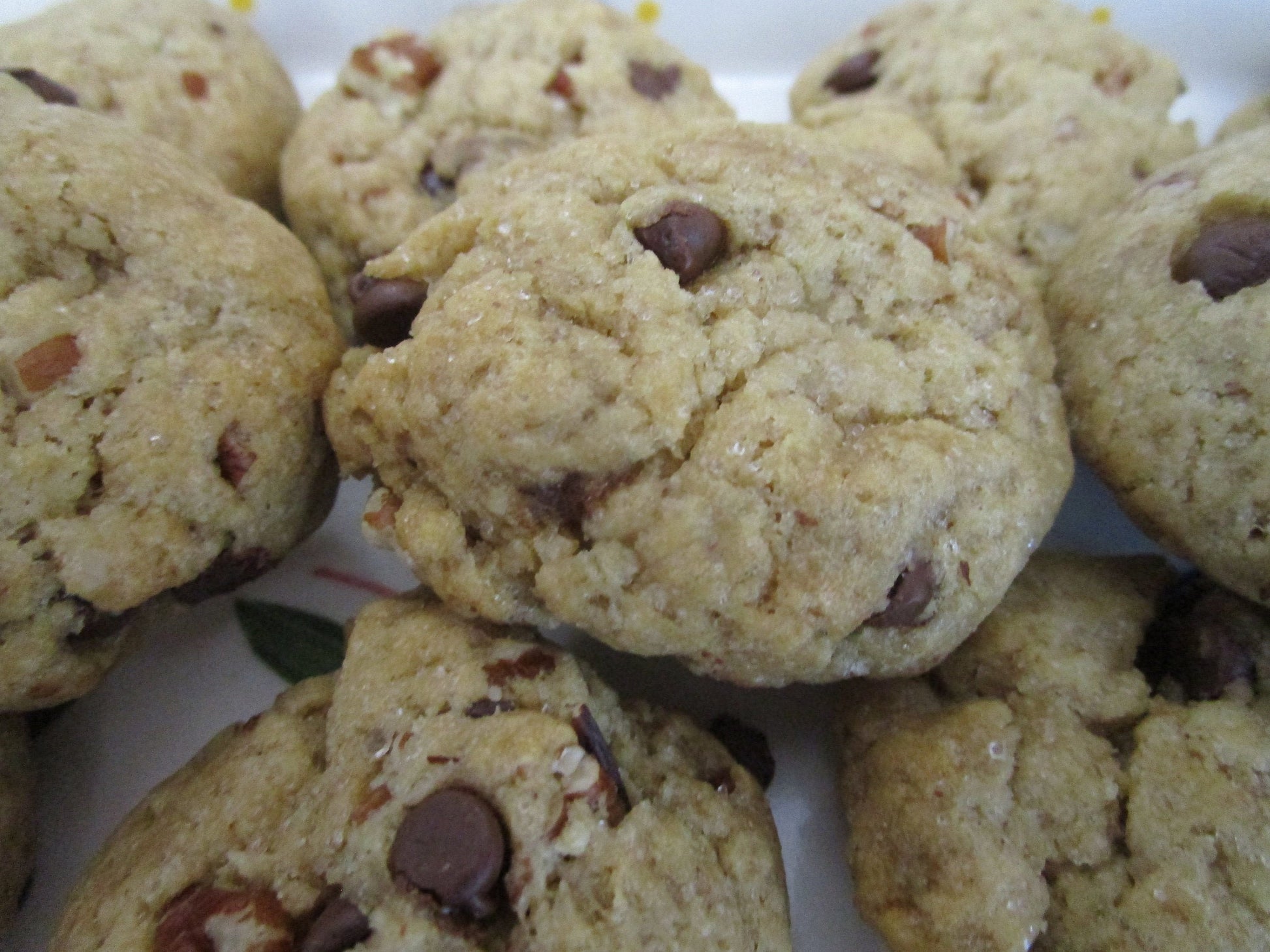 Gluten Free Pecan Chocolate Chip Cookies, Dairy Free, Vegan, Low Sugar, Oat Free, Birthday Gift, Organic Bakery, Valentine's Day Treats