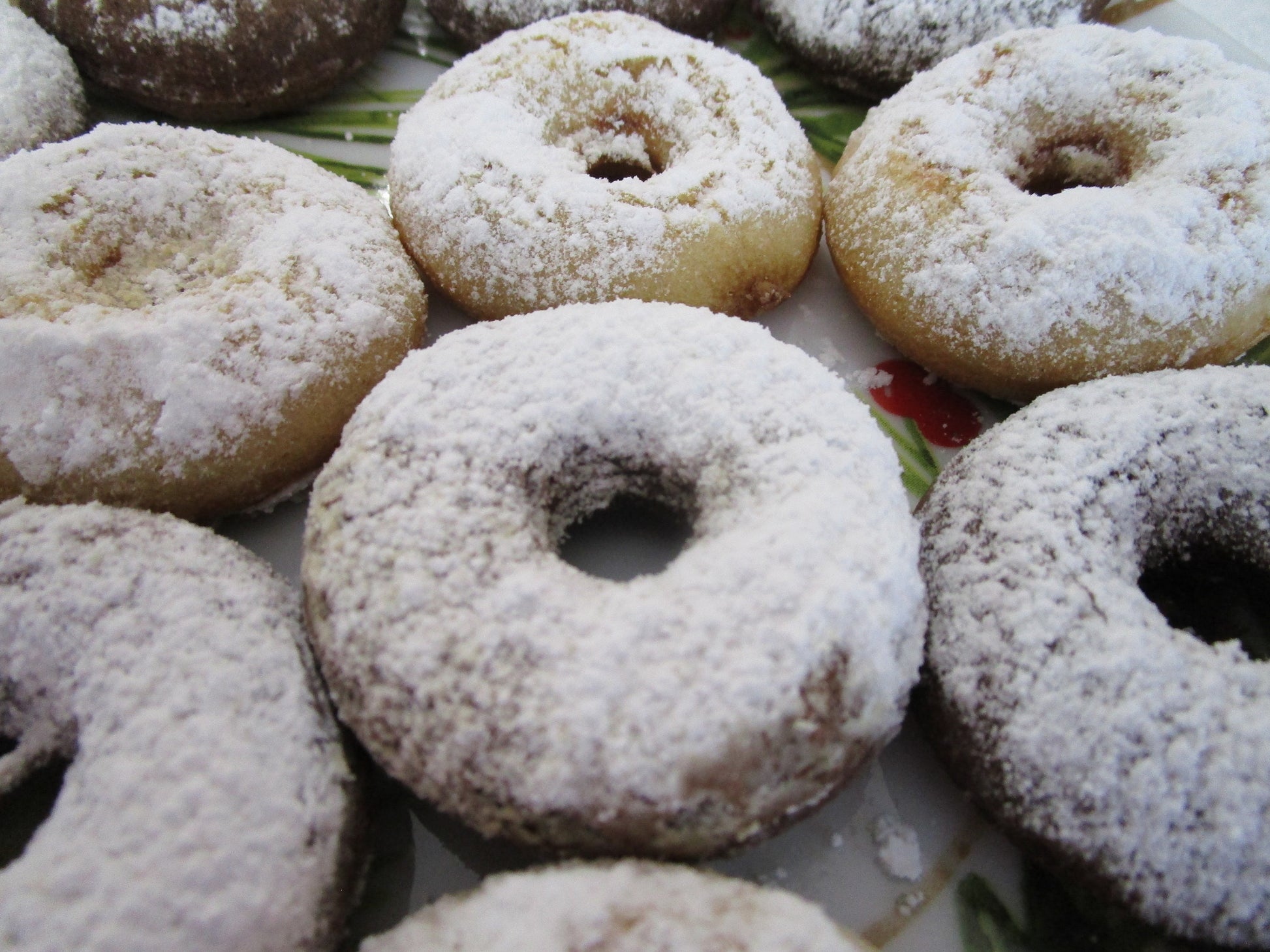 Gluten Free Mini Donuts, Powdered, Dairy Free, Vegan, Vanilla Chocolate, Peanut Free, School Munchkins, Class party Snacks, Easter, Spring