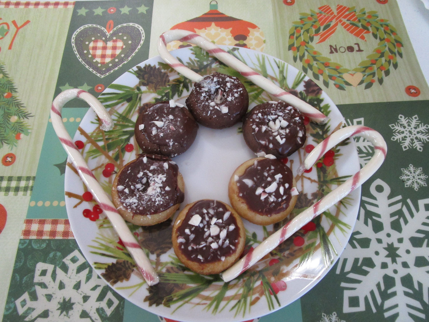 Candy Cane Donuts, Gluten Free, Egg Free, Dairy Free, Vegan, Nut Free, Organic, Peppermint, Christmas in July, Gift, Chocolate Mint, Dessert