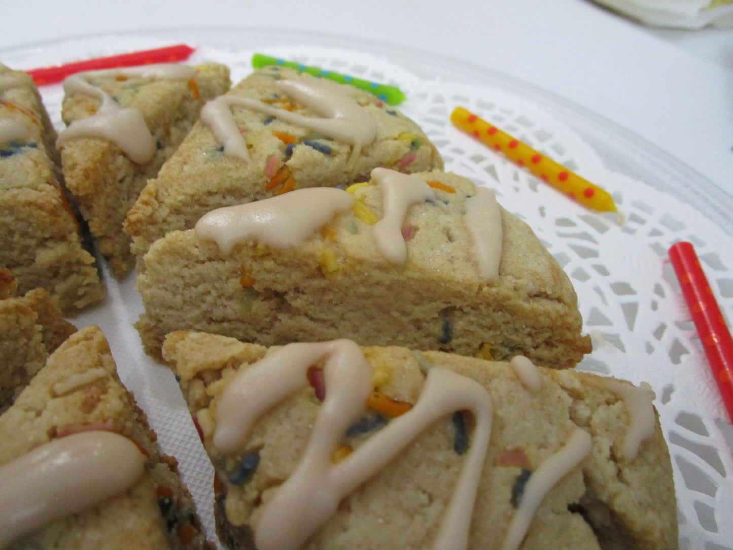 KETO Scones, Vanilla Birthday Cake, Grain Free, Gluten Free, Egg Free, Dairy Free, Sugar Free, Erythritol Free, Vegan, Low Carb Fitness Gift