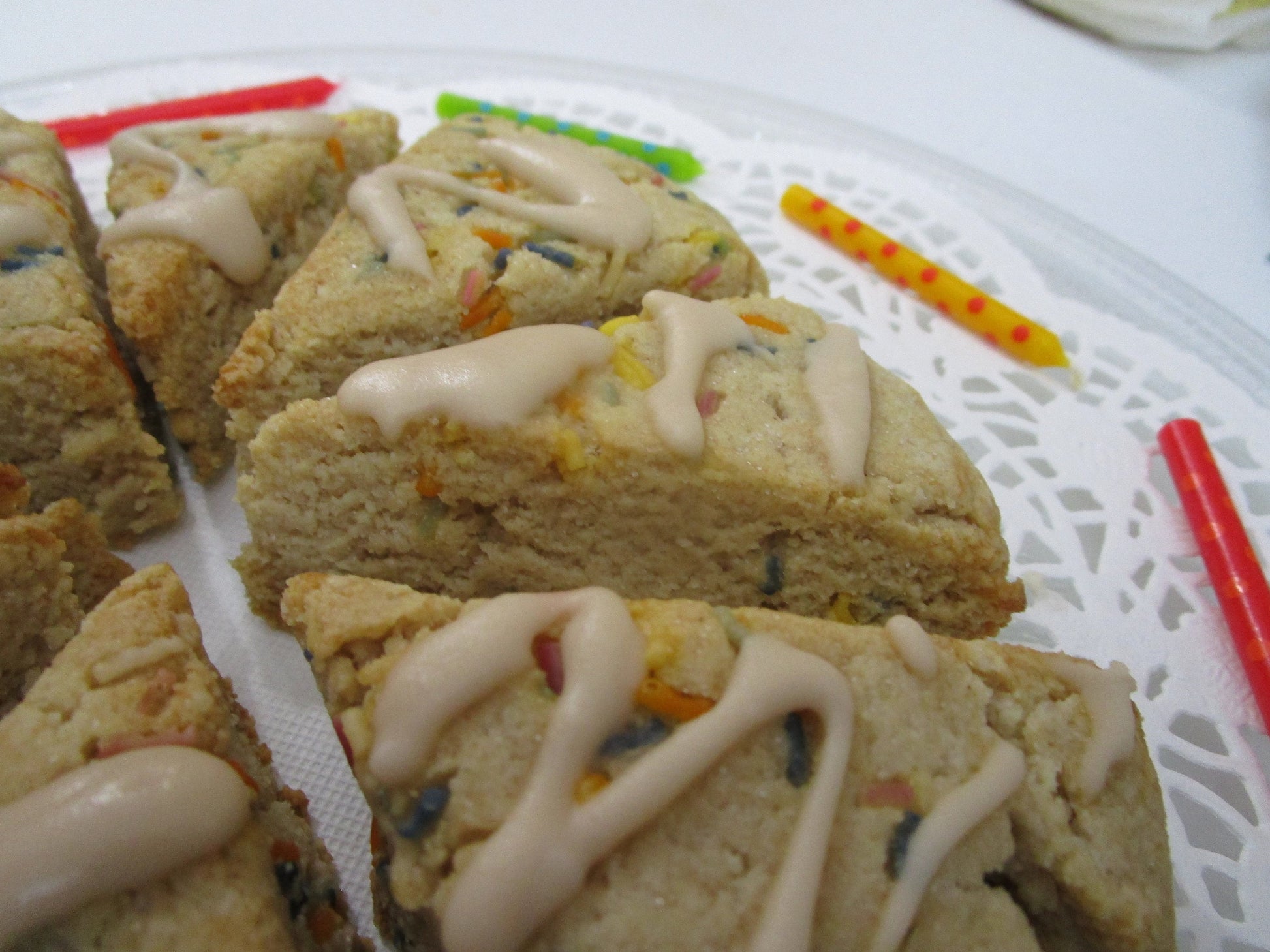 KETO Scones, Vanilla Birthday Cake, Grain Free, Gluten Free, Egg Free, Dairy Free, Sugar Free, Erythritol Free, Vegan, Low Carb Fitness Gift