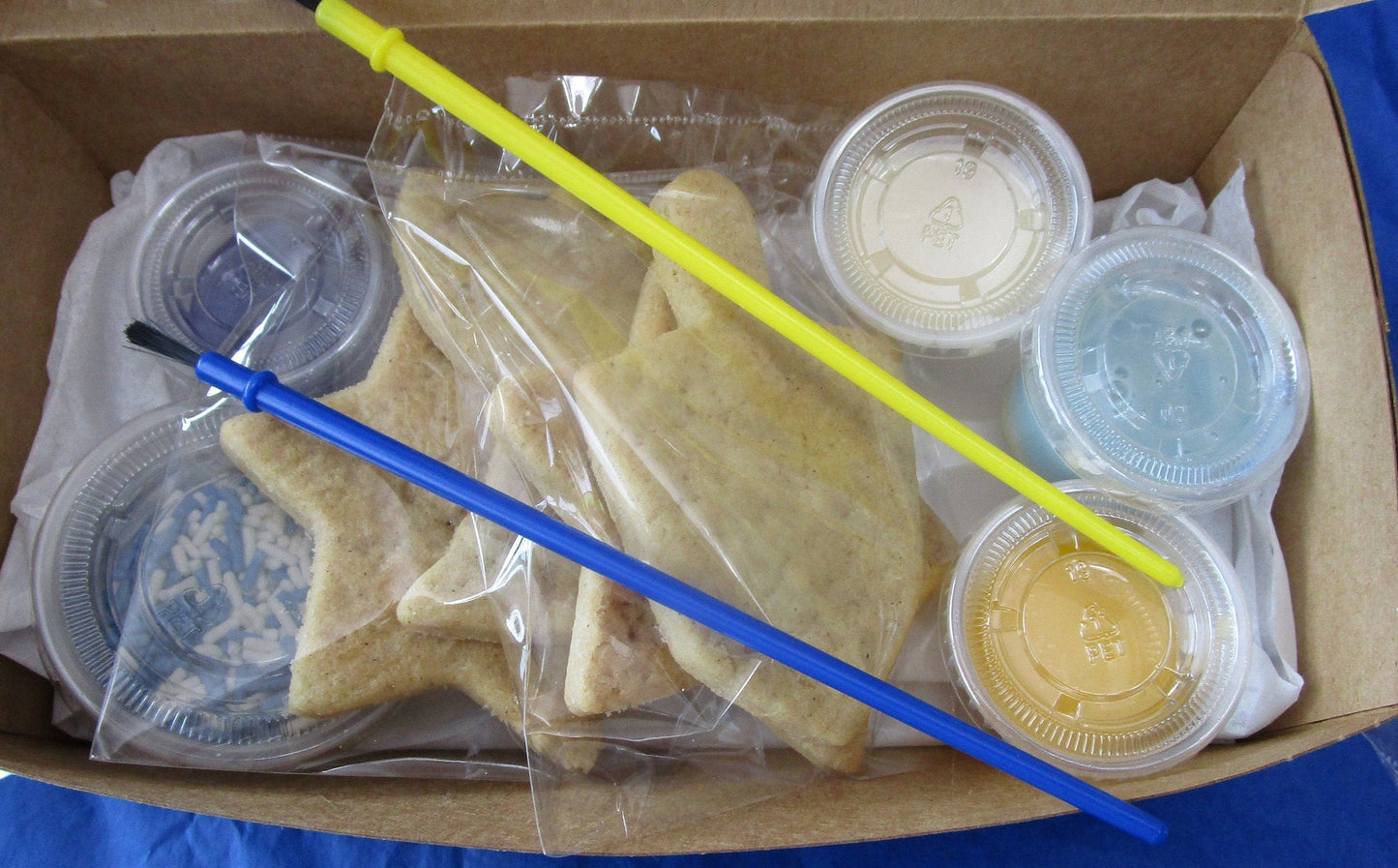 Hanukkah Cookie Kit, Gluten Free, Dairy Free, Egg Free, Vegan, Sugar Cookies, Menorah, Dreidel, Star of David, Festival of Lights, Kids Gift