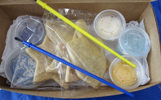 Hanukkah Cookie Kit, Gluten Free, Dairy Free, Egg Free, Vegan, Sugar Cookies, Menorah, Dreidel, Star of David, Festival of Lights, Kids Gift