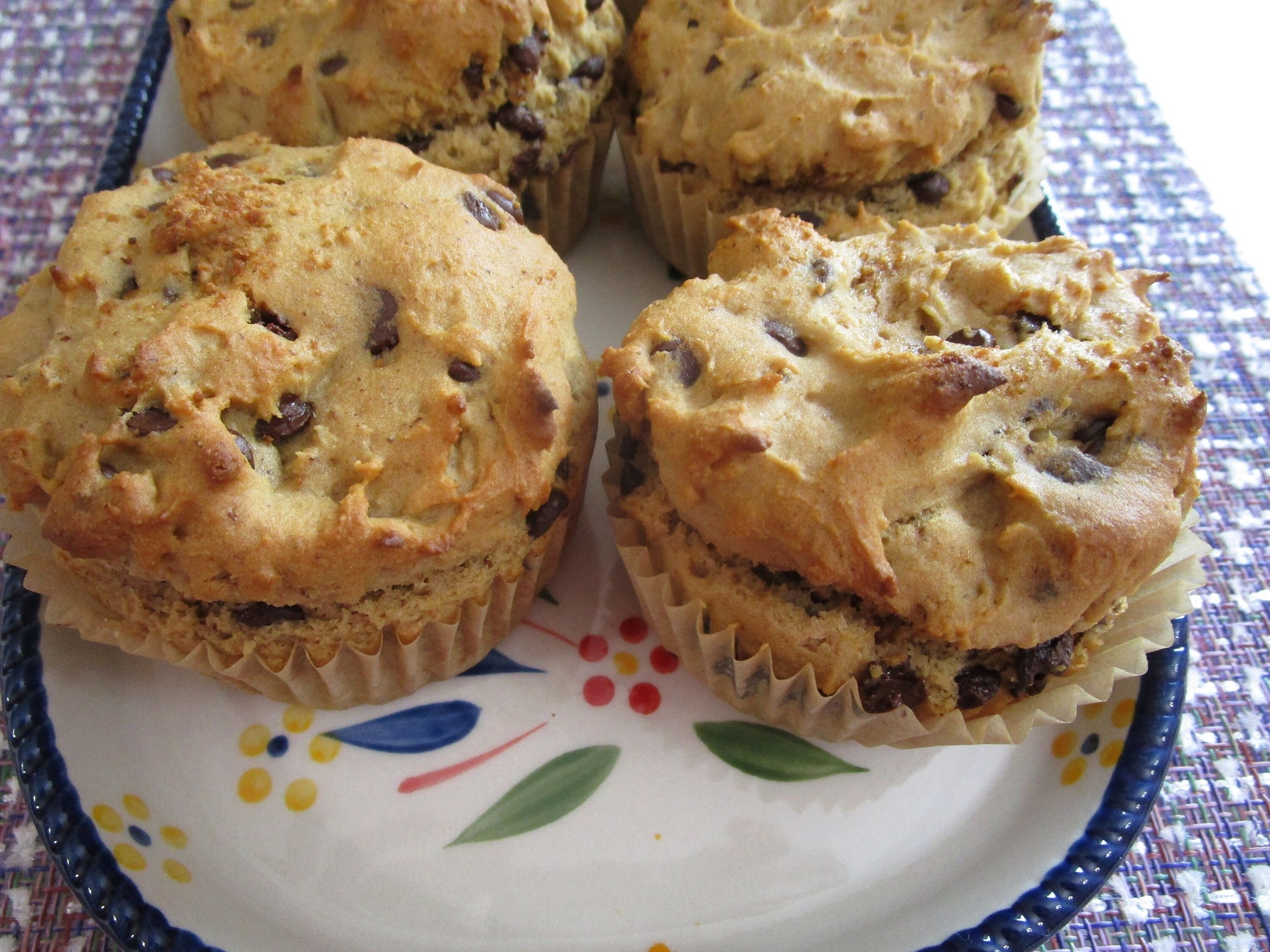 Gluten Free Muffins, Dairy Free, Egg Free, Vegan, Nut Free, Healthy Breakfast, Chocolate Chip, back to school breakfast, Coconut Sugar