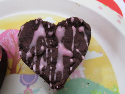 Gluten Free Brownies, Hearts, Dairy Free, Vegan, Nut Free, Wedding Desserts, Anniversary Gift, Valentine's Day Sweets, School Safe, Fudge