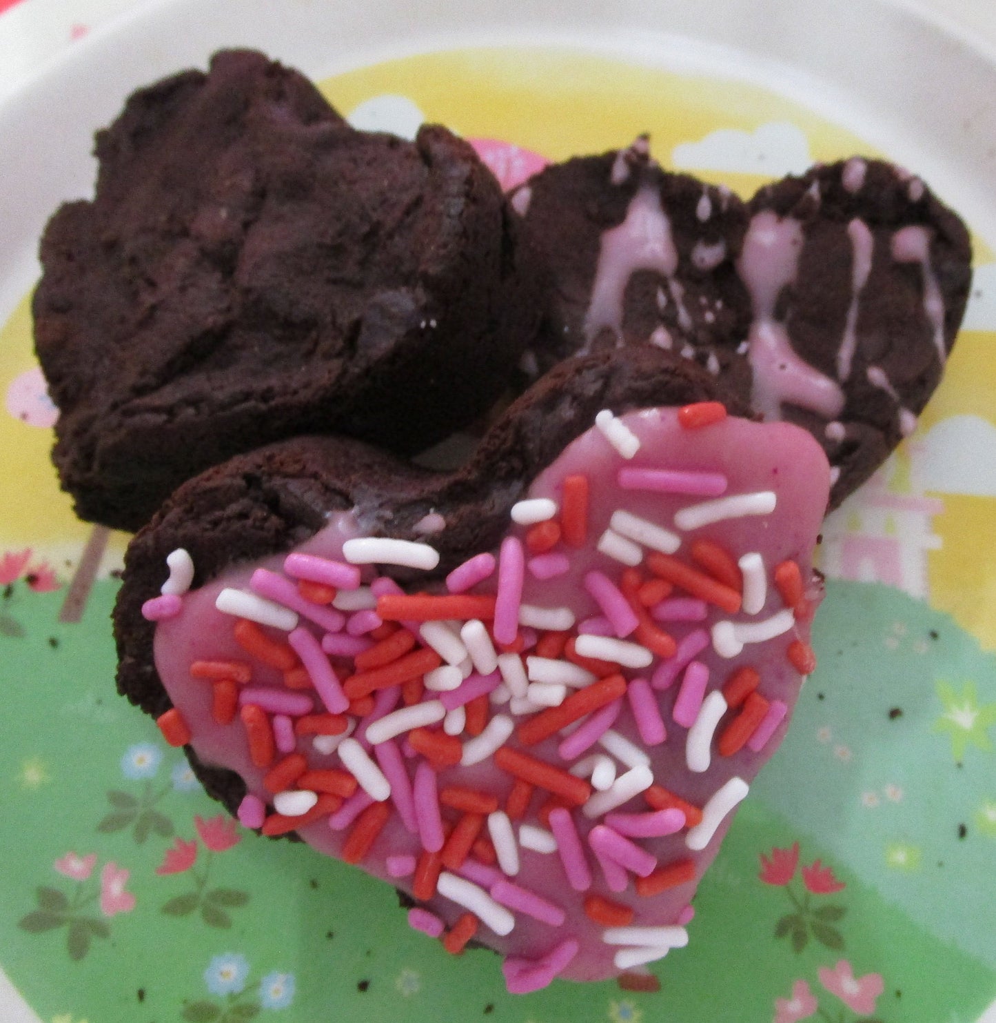 Gluten Free Brownies, Hearts, Dairy Free, Vegan, Nut Free, Wedding Desserts, Anniversary Gift, Valentine's Day Sweets, School Safe, Fudge