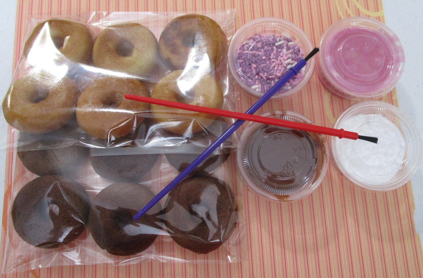 Gluten Free Donut Decorating Kit, Dairy Free, Egg Free, Vegan, Nut Free, School Safe, Birthday Party, Class Activity, Holiday Munchkin Gift