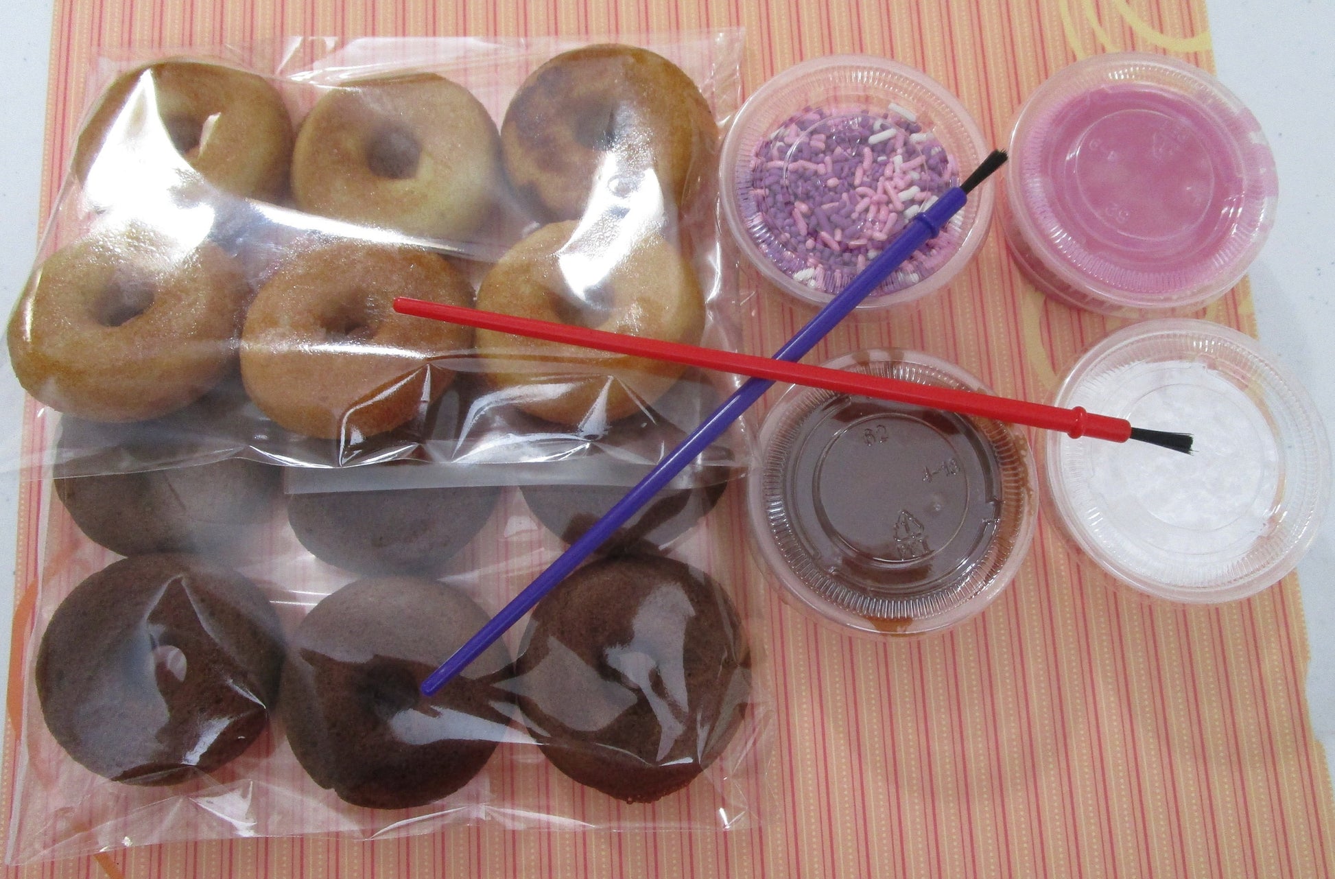 Gluten Free Donut Decorating Kit, Dairy Free, Egg Free, Vegan, Nut Free, School Safe, Birthday Party, Class Activity, Holiday Munchkin Gift