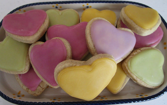 Gluten Free Sugar Cookies, Hearts, Dairy Free, Vegan, Egg Free, School Safe, Wedding, Bridal, Engagement, Anniversary, Valentine's Day Gift