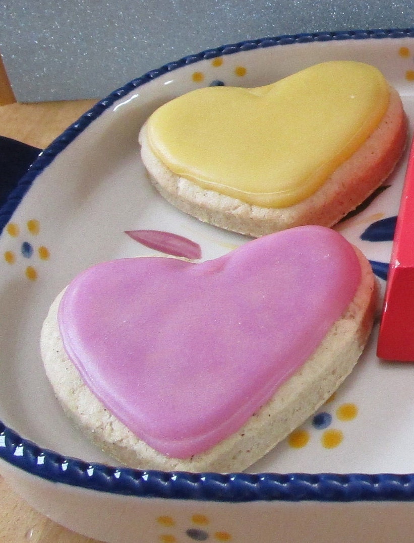 Gluten Free Sugar Cookies, Hearts, Dairy Free, Vegan, Egg Free, School Safe, Wedding, Bridal, Engagement, Anniversary, Valentine's Day Gift
