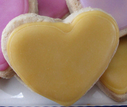 Gluten Free Iced Heart Sugar Cookies, Vegan, School Safe, Dairy Free, Wedding dessert, Bridal, Engagement, Anniversary, Valentine's Day Gift