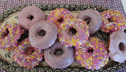 Gluten Free Donuts, Coconut Sugar, Dairy Free, Egg Free, Nut Free, Vegan, Plant Based Sprinkles, Birthday Gifts, Graduation Party, low Sugar