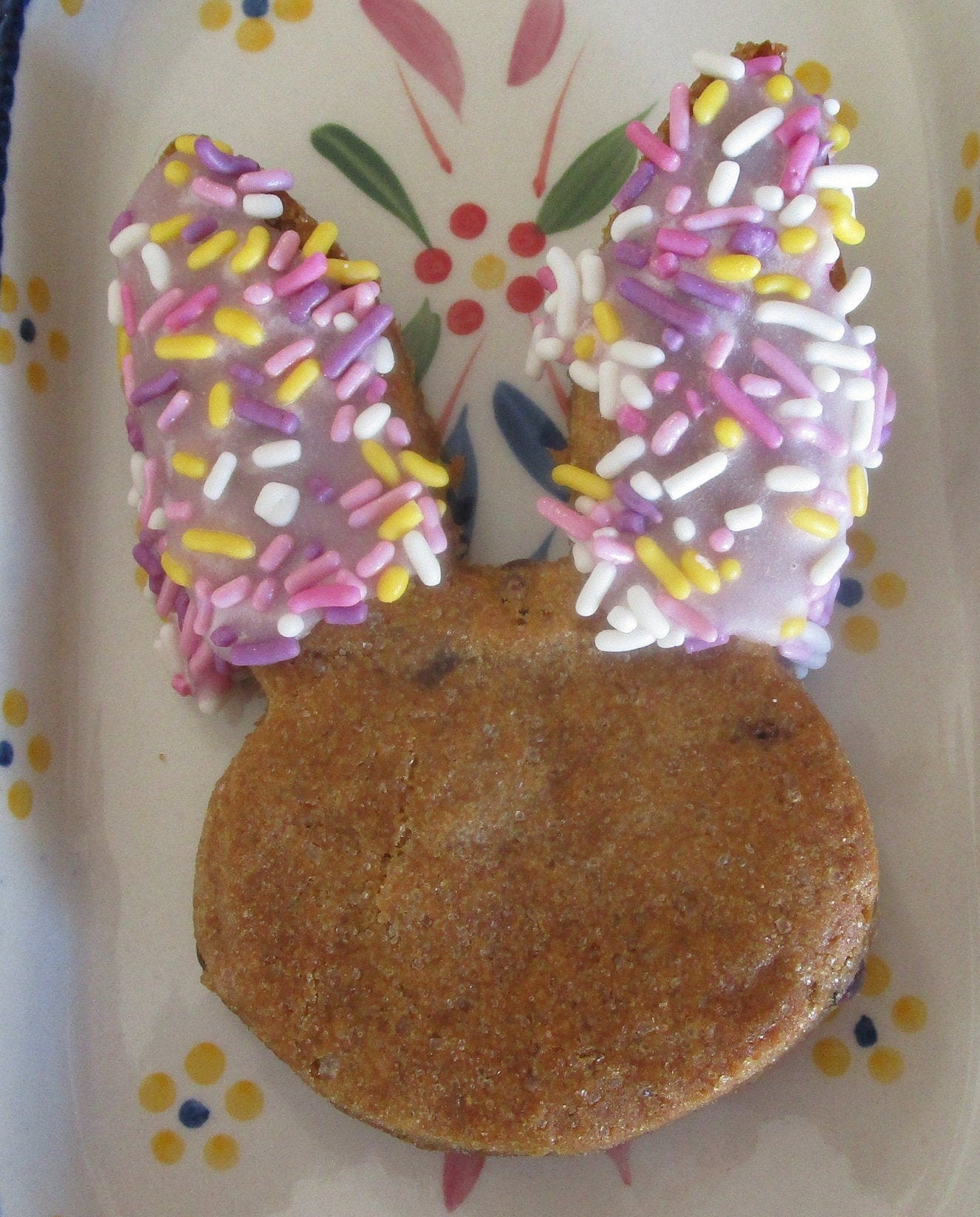 Gluten Free Chocolate Chip Cookies, Dairy Free, Bunny, Vegan, Egg Free, Nut Free, Plant based Colors & Sprinkles, Kids Easter Basket Filler