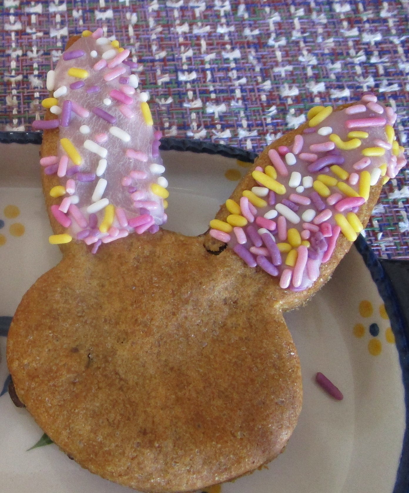 Gluten Free Chocolate Chip Cookies, Dairy Free, Bunny, Vegan, Egg Free, Nut Free, Plant based Colors & Sprinkles, Kids Easter Basket Filler