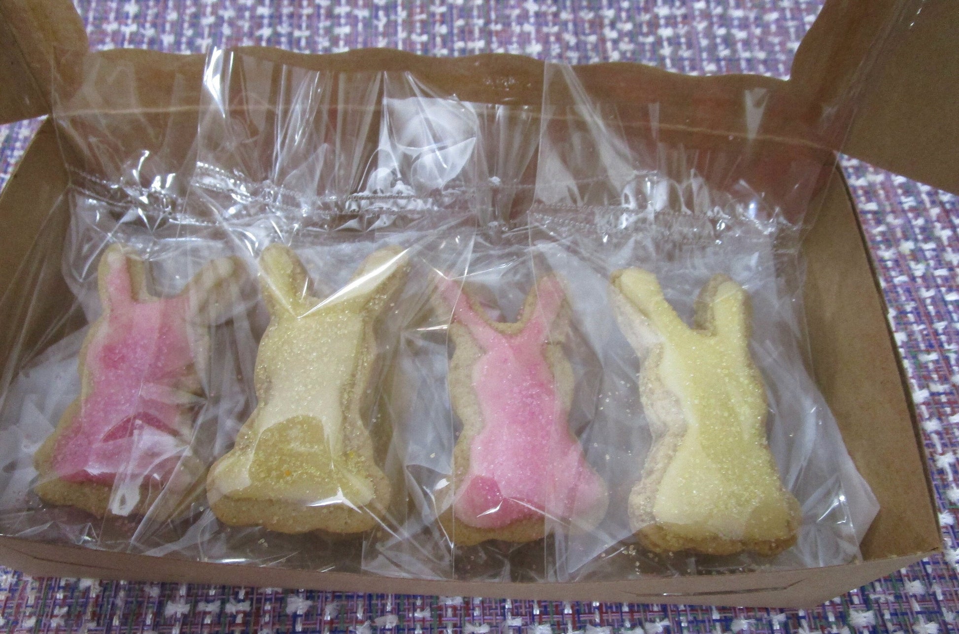 Sugar Free Cookies, Easter, Gluten Free, Dairy Free, Vegan, Egg Free, Nut Free, Healthy Gifts, Spring Dessert, Plant based Colors, Bunny