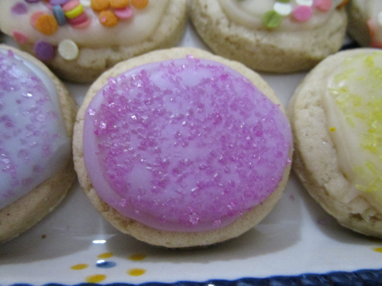 Gluten Free Sugar Cookies, Dairy Free, Egg Free, Vegan, Nut Free, Natural Colors, Schools Safe, bite size, Birthday Party, Easter Dessert