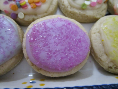 Gluten Free Sugar Cookies, Dairy Free, Egg Free, Vegan, Nut Free, Natural Colors, Schools Safe, bite size, Birthday Party, Easter Dessert