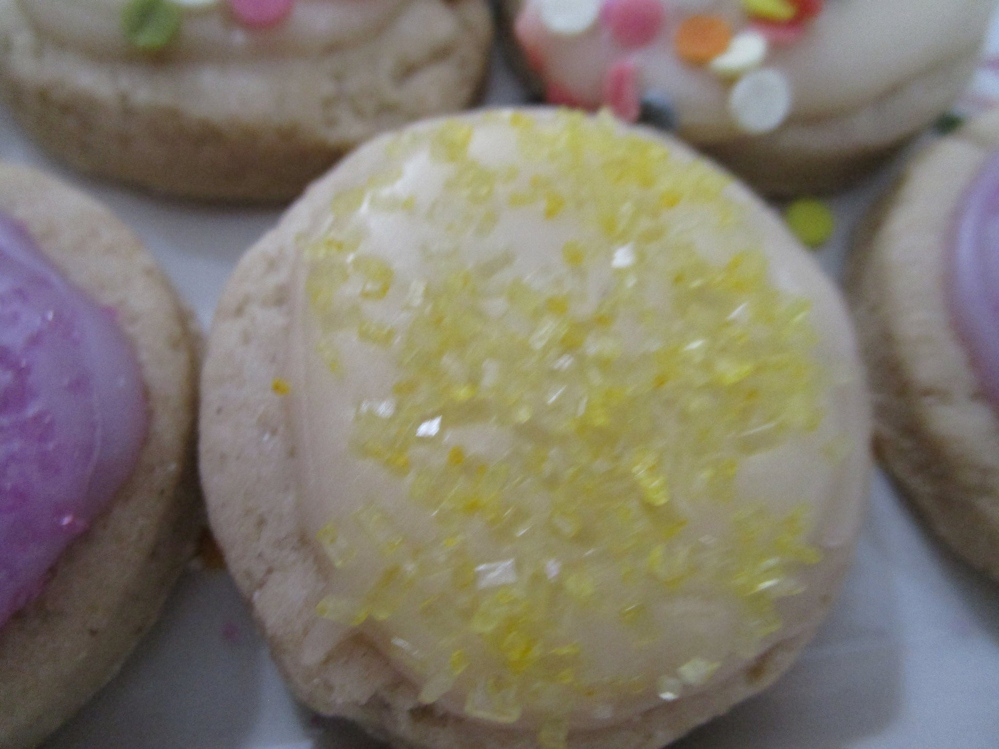 Gluten Free Sugar Cookies, Dairy Free, Egg Free, Vegan, Nut Free, Natural Colors, Schools Safe, bite size, Birthday Party, Easter Dessert