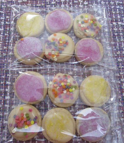 Gluten Free Sugar Cookies, Dairy Free, Egg Free, Vegan, Nut Free, Natural Colors, Schools Safe, bite size, Birthday Party, Easter Dessert
