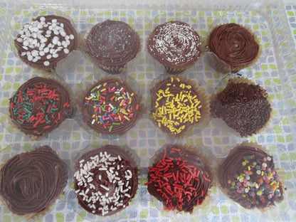 Gluten Free Cupcakes, Dairy Free, Egg Free, Vegan, Nut Free, Birthday, School Safe, Natural Sprinkles, Pool Party Snack, July 4th Dessert,