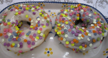 Gluten Free Donuts, Dairy Free, Vegan, Confetti Celebration, Birthday Party, Vanilla, Chocolate, Father's Day, Baby Shower, Anniversary, BBQ