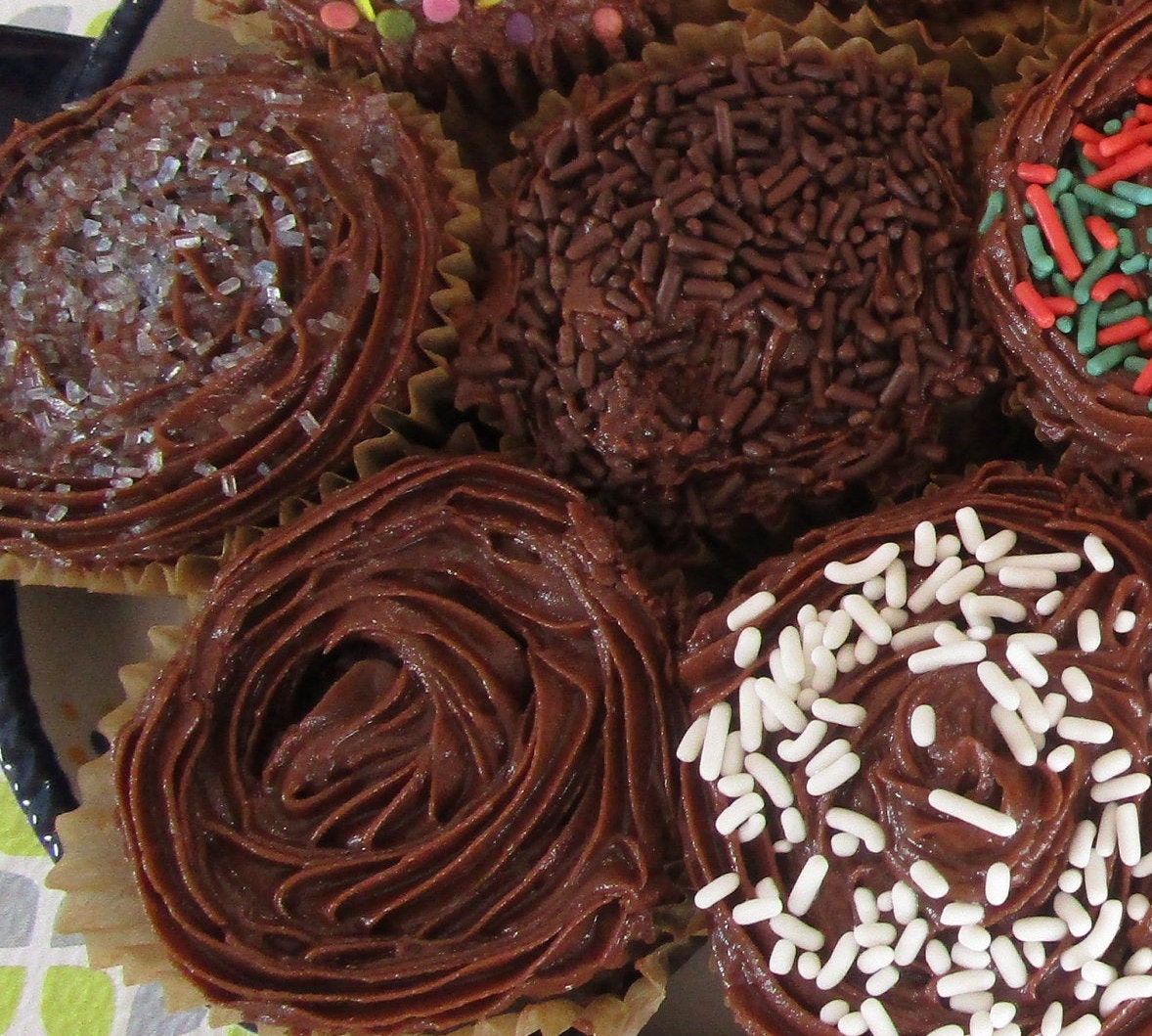 Gluten Free Cupcakes, Dairy Free, Egg Free, Vegan, Nut Free, Birthday, School Safe, Natural Sprinkles, Pool Party Snack, July 4th Dessert,