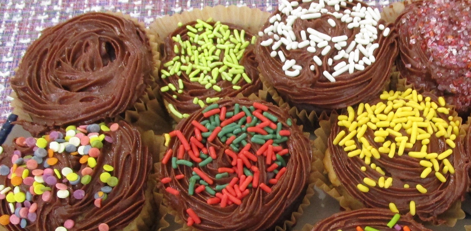 Gluten Free Cupcakes, Dairy Free, Egg Free, Vegan, Nut Free, Birthday, School Safe, Natural Sprinkles, Pool Party Snack, July 4th Dessert,