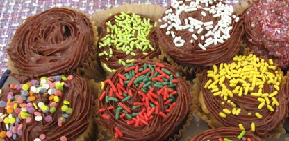 Gluten Free Cupcakes, Dairy Free, Egg Free, Vegan, Nut Free, Birthday, School Safe, Natural Sprinkles, Pool Party Snack, July 4th Dessert,