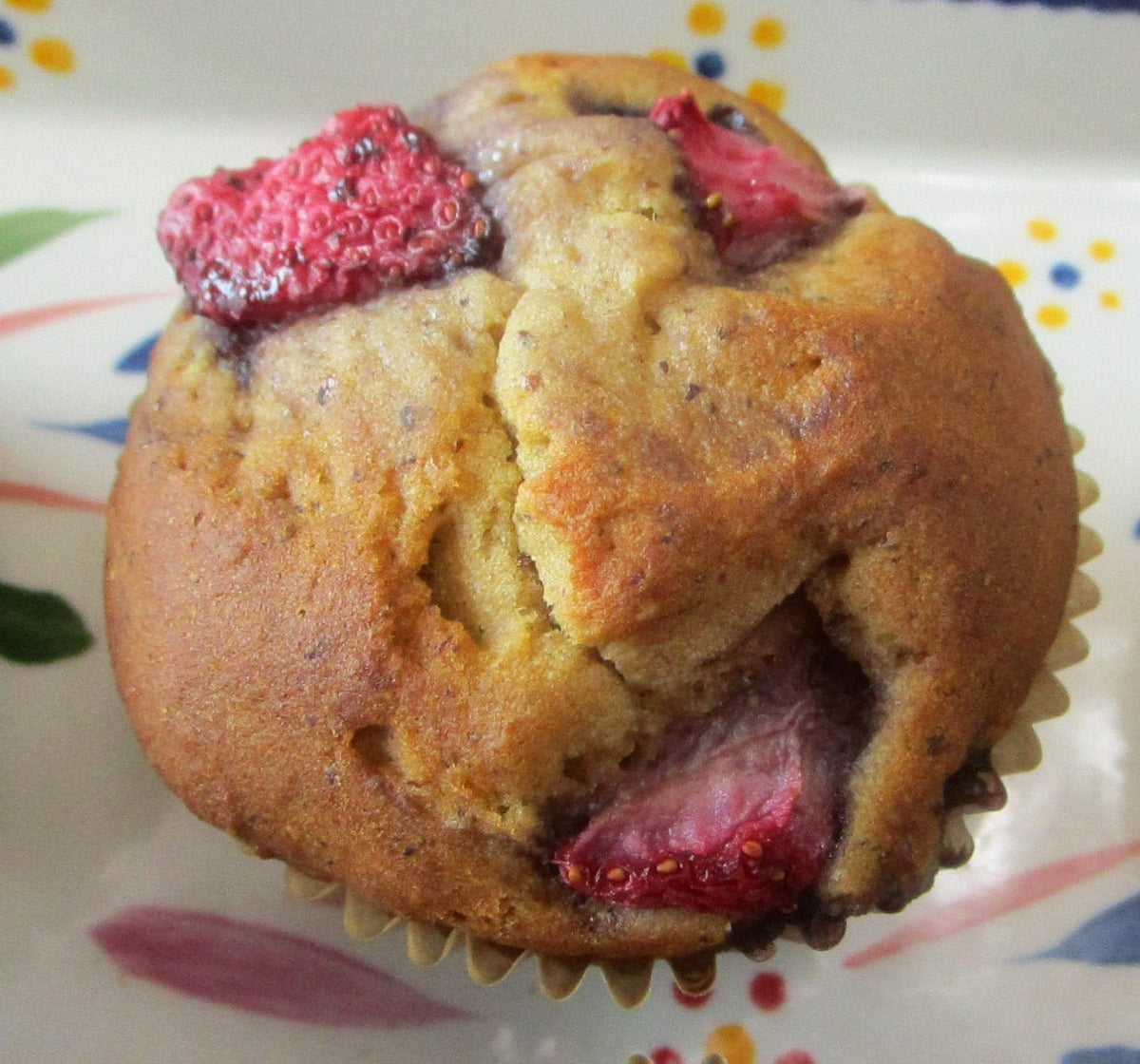 Gluten Free Muffin, Egg Free, Dairy Free, Oat Free, Nut Free, Vegan, No Refined Sugar, Organic, Blueberry, Strawberry, Brunch, Healthy snack