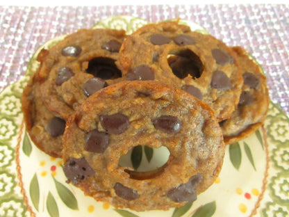 AIP Paleo Banana Donuts, Gluten/Dairy/Nut Free, Vegan Wellness Gift, Autoimmune Protocol, Valentine's Day Breakfast, Low FODMAP, Carob Chips