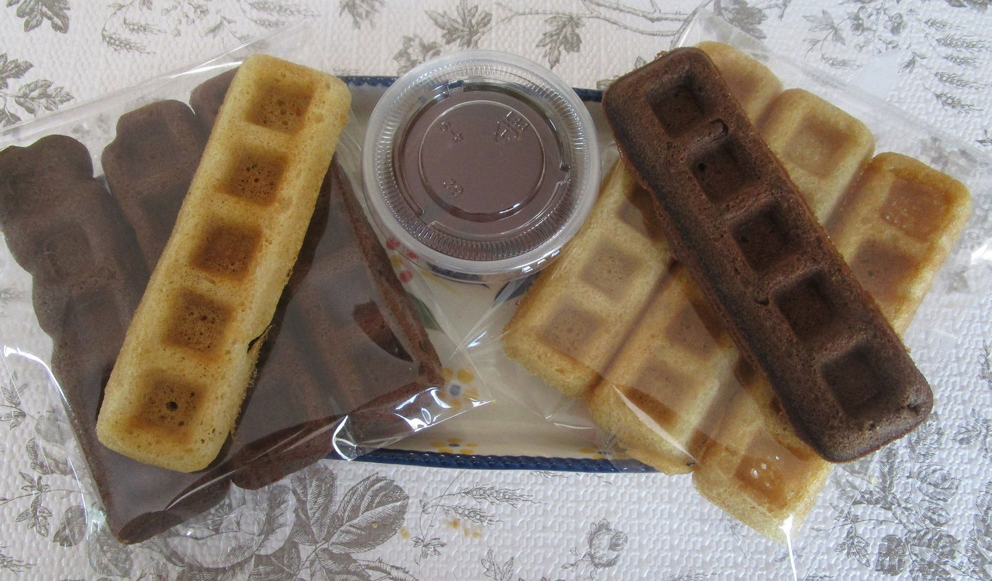 Gluten Free Donut Waffle Sticks, Dairy Free, Egg Free, Vanilla, Chocolate, Vegan, Healthy Breakfast, Valentine's Day Brunch, Kid Friendly