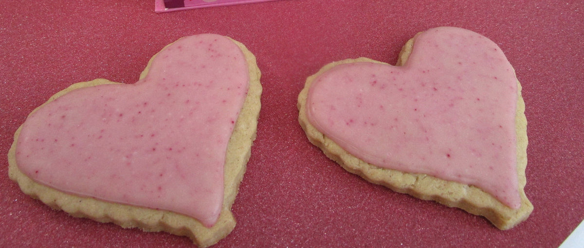 Gluten Free Sugar Cookies, Hearts, Dairy Free, Nut Free, Vegan, Valentine's Day Gift, Bridal sweets, Love, Wedding Favors, Natural Colors
