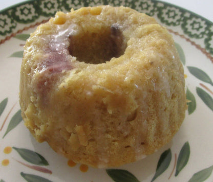 Blueberry Lemon Cake, Gluten Free, Egg Free, Dairy Free, Summer Dessert, Nut Free, Mini Bundt, Birthday Gift, Strawberry, No refined Sugar