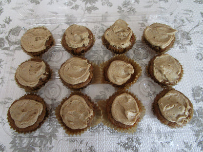 AIP Paleo Mini Cupcakes with Maple Frosting, Grain free, Gluten Free, Vegan, Dairy Free, Nut Free, No Refined Sugar, Low Histamine, FODMAP