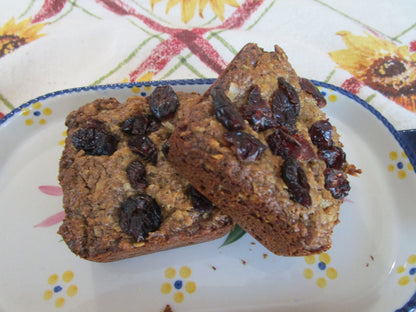 Cranberry Oatmeal Breakfast Square, Vegan, Gluten Free, Dairy Free, Allergy Friendly Snack Bar, Peanut Free Lunch Box friendly, Clean eating