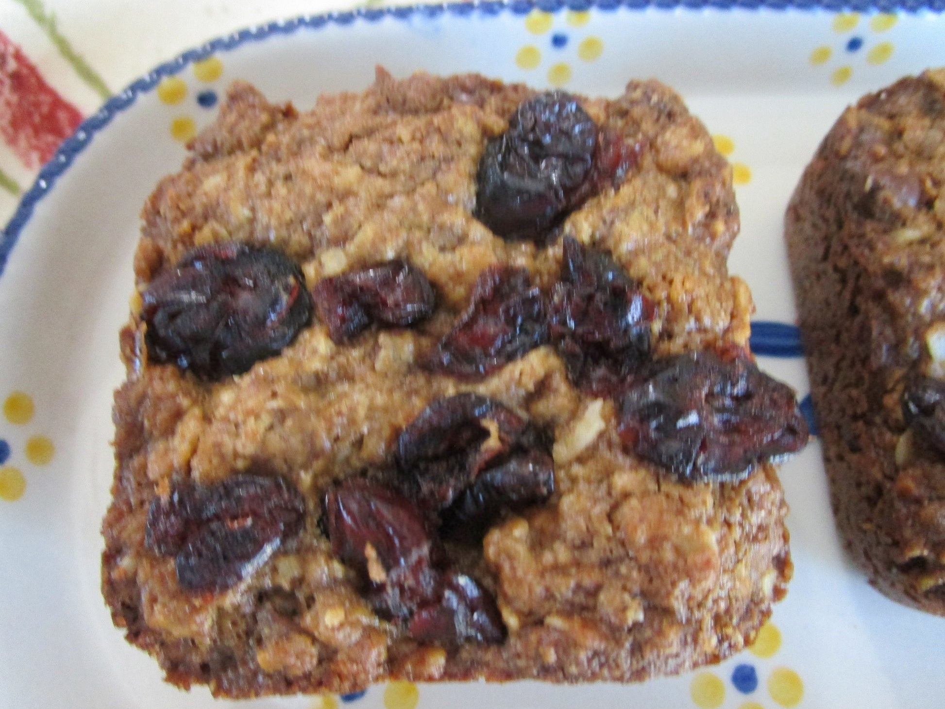 Cranberry Oatmeal Breakfast Square, Vegan, Gluten Free, Dairy Free, Allergy Friendly Snack Bar, Peanut Free Lunch Box friendly, Clean eating